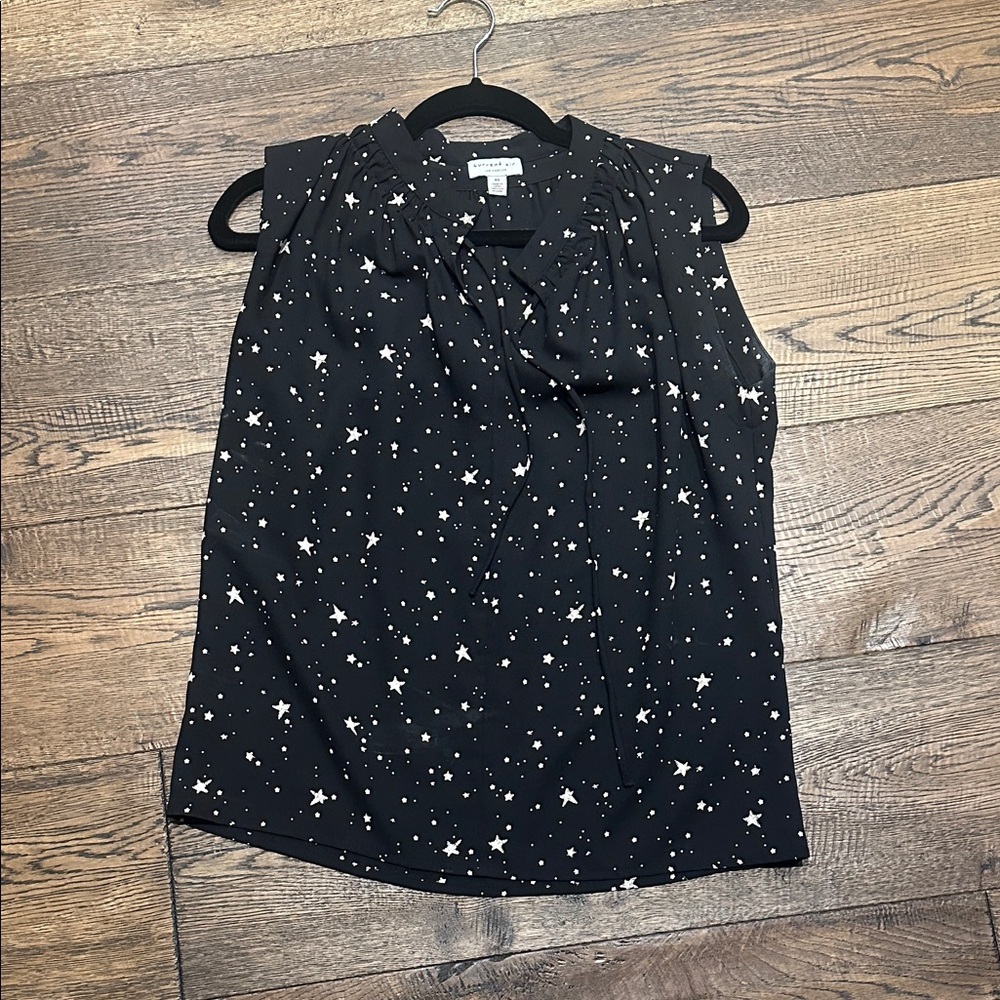 Current Air Black Starry Women's Blouse